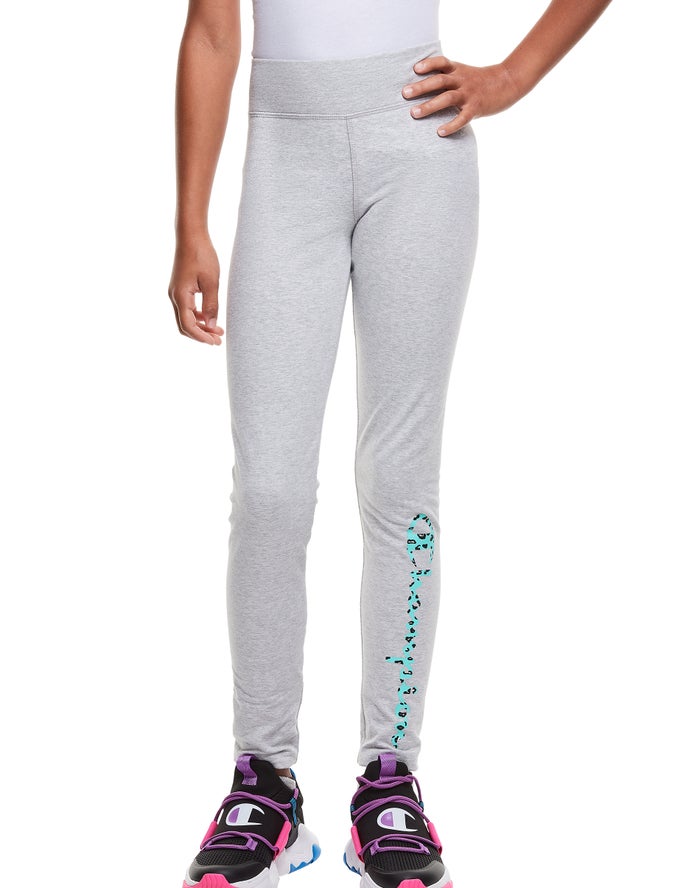 Champion Legging Meisjes - Grijs - Leopard Print ( 875162-XAM )